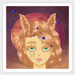 Taurus Girl Sticker